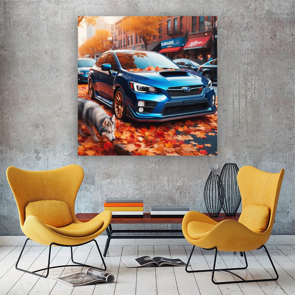 Subaru Wrx Parki Wall Art