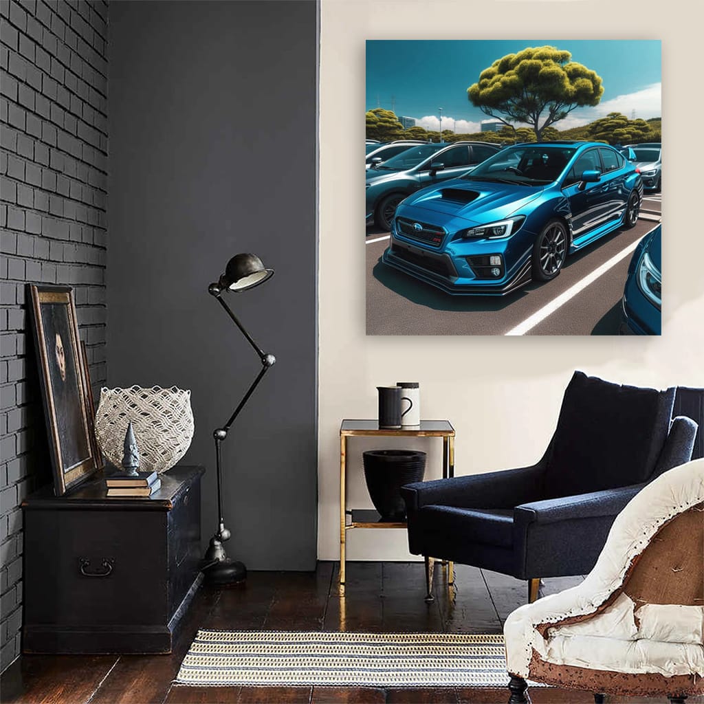 Subaru Wrx Parking Wall Art