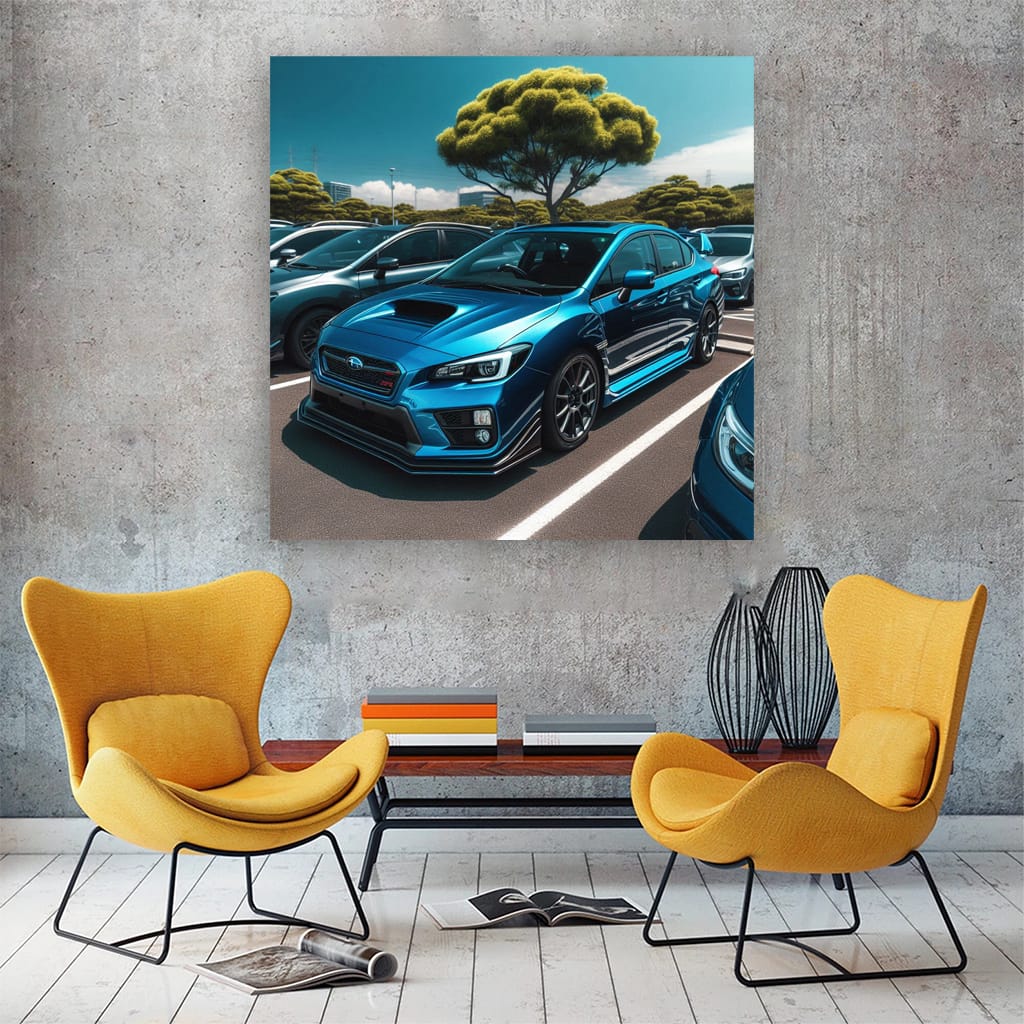 Subaru Wrx Parking Wall Art