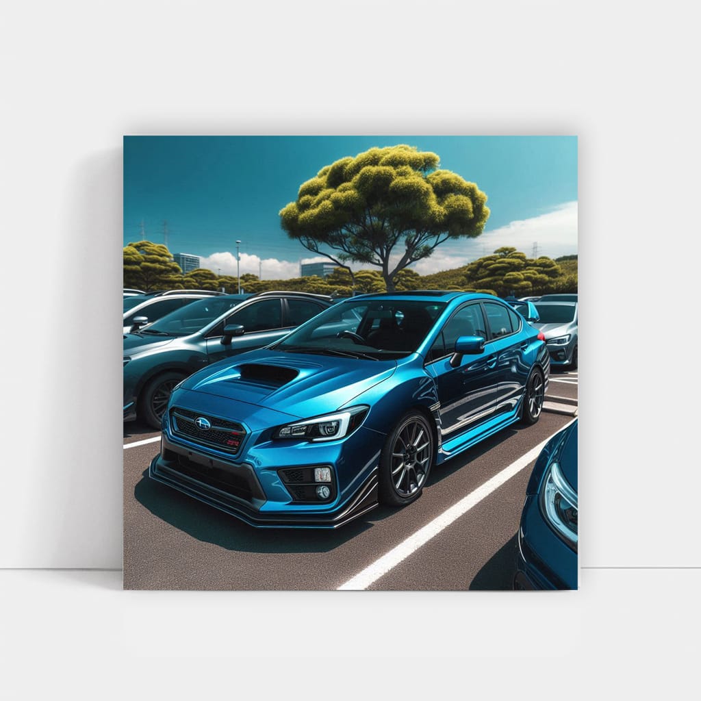 Subaru Wrx Parking Wall Art