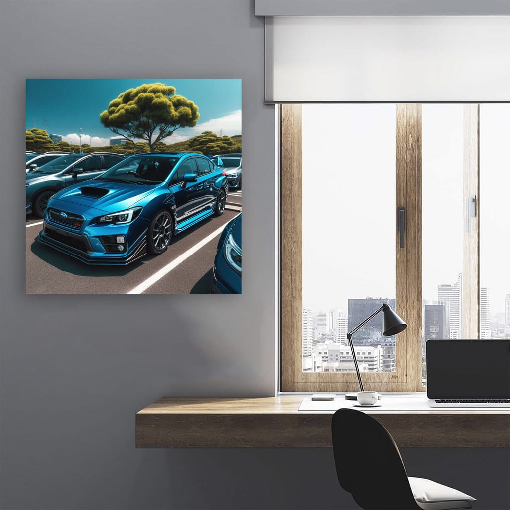 Subaru Wrx Parking Wall Art