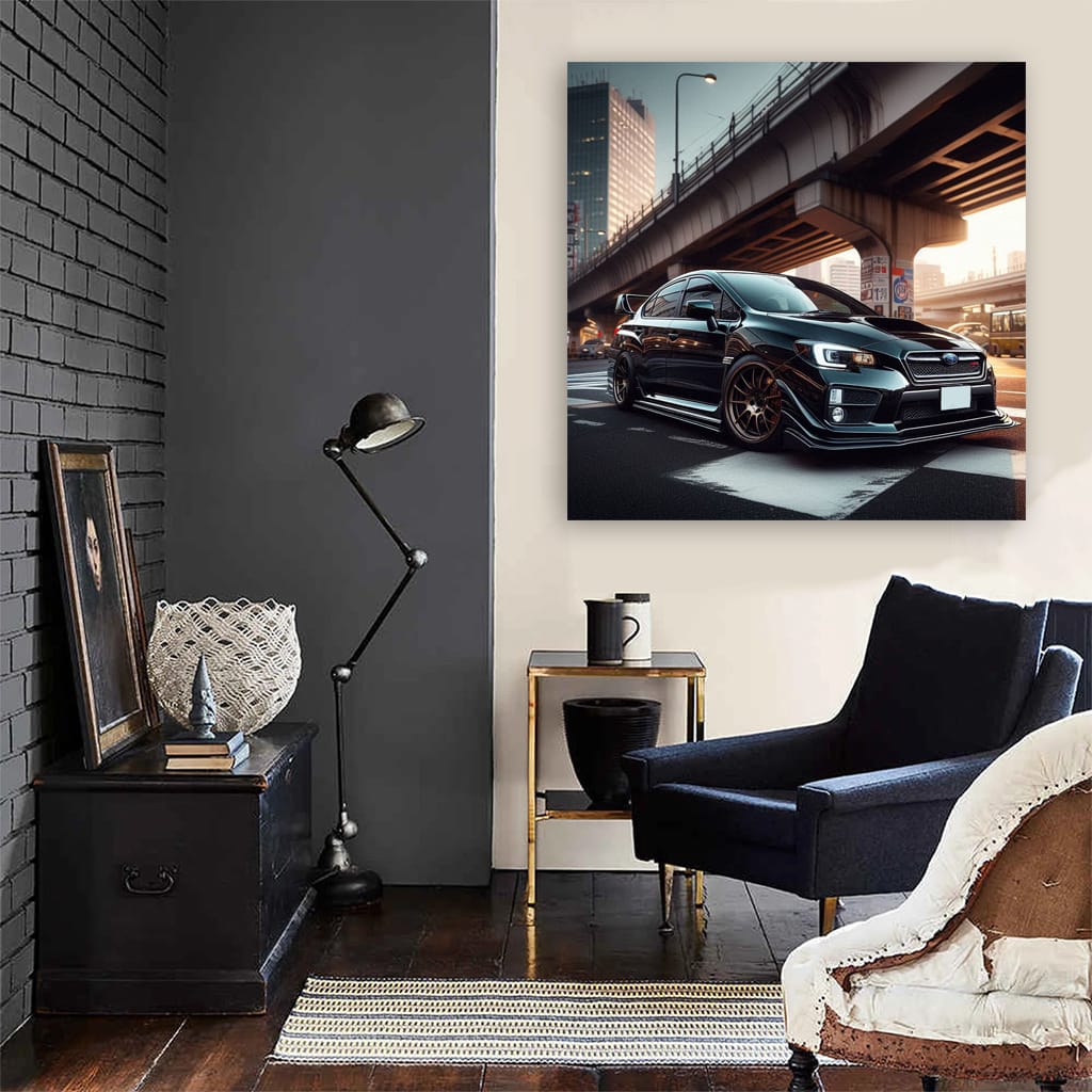 Subaru Wrx Sti Tokyo Jap Wall Art