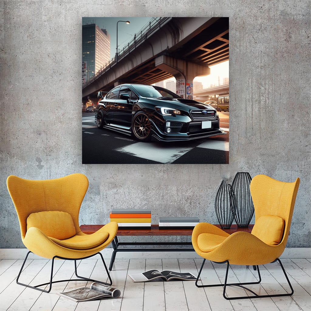 Subaru Wrx Sti Tokyo Jap Wall Art