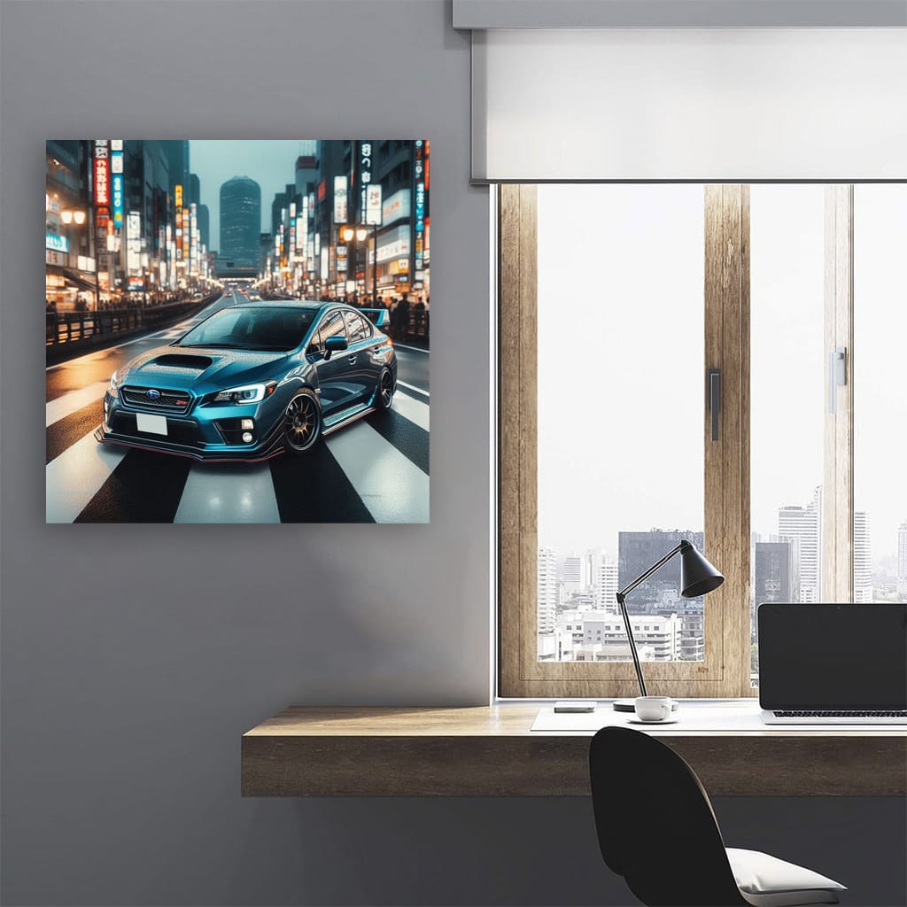 Subaru Wrx Sti Tokyo Japan Wall Art