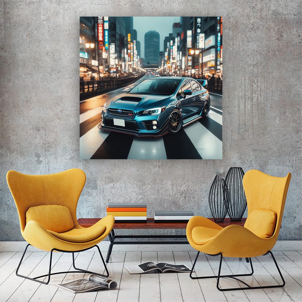 Subaru Wrx Sti Tokyo Japan Wall Art