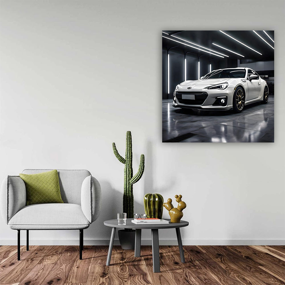 Subaru BRZ Toyota 86 in White: Sleek Elegance in Motion