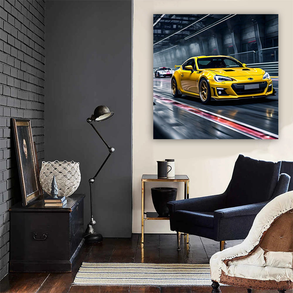 Subaru BRZ & Toyota 86: Yellow Duo on Track - Sporty & Spirited
