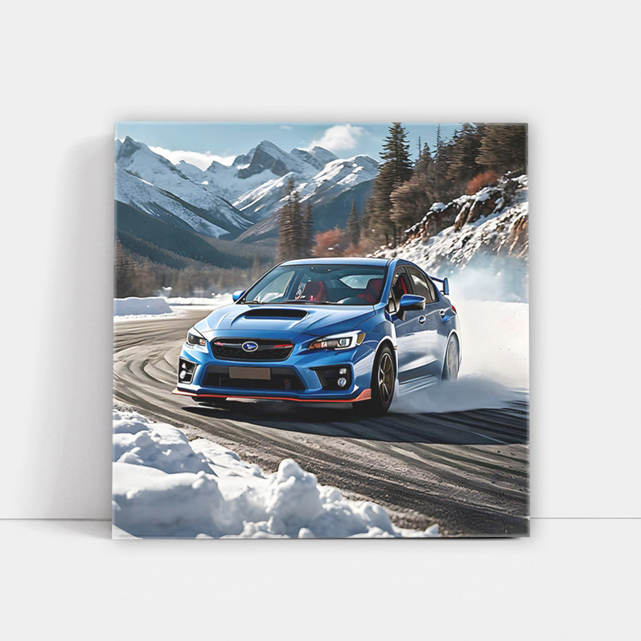 Subaru WRX Blue Drifting - Unleash Performance Beast