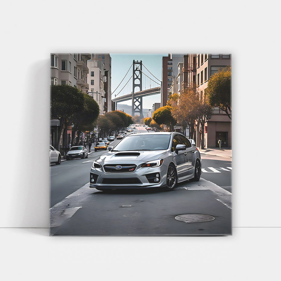 Gray Subaru WRX in San Francisco - Sleek and Sporty Ride