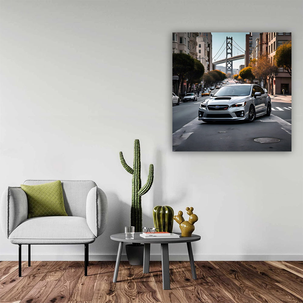 Gray Subaru WRX in San Francisco - Sleek and Sporty Ride