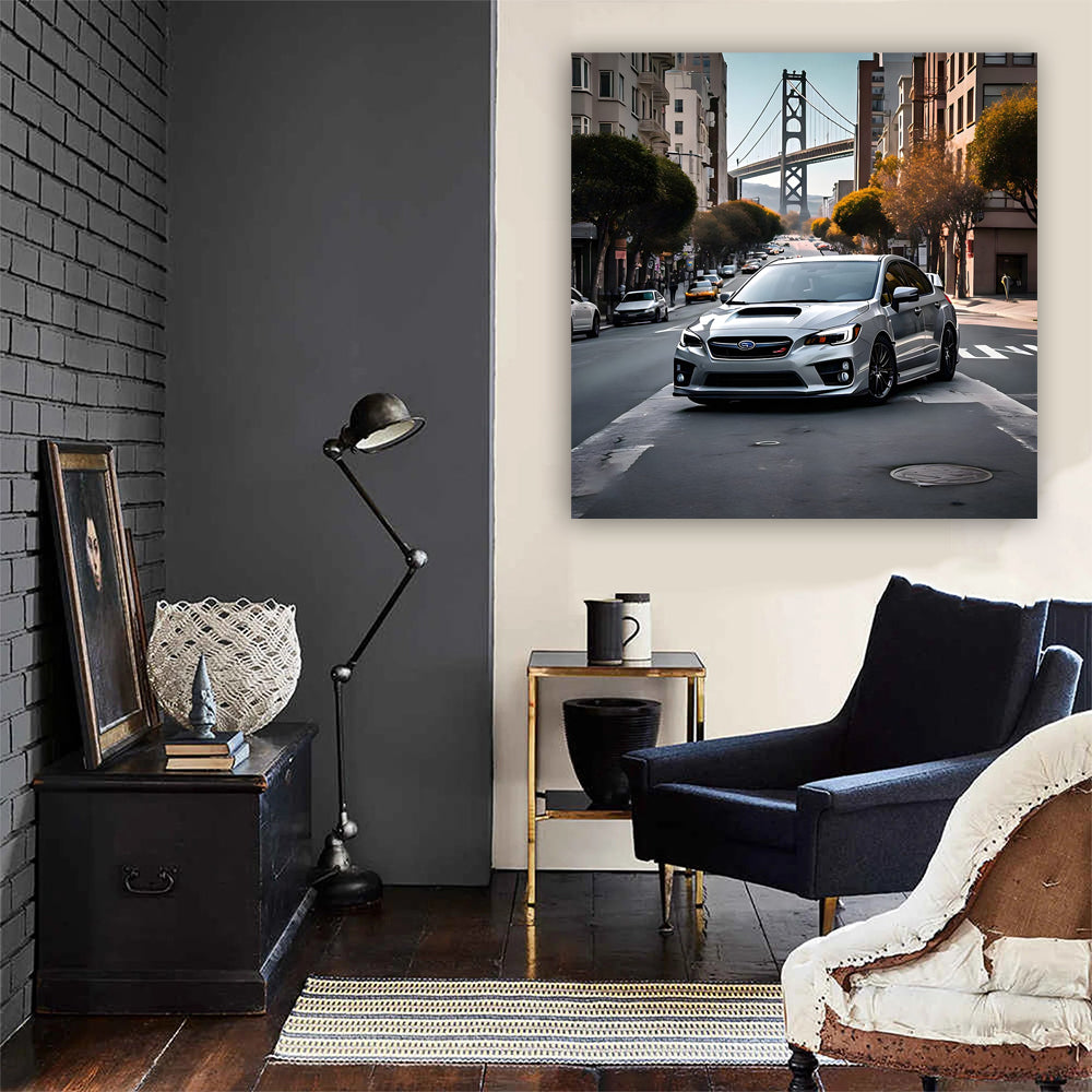Gray Subaru WRX in San Francisco - Sleek and Sporty Ride