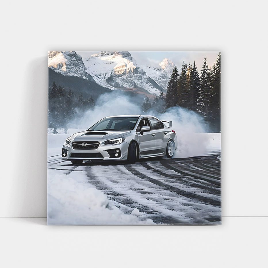 Silver Subaru WRX STI Drift - Power Meets Precision