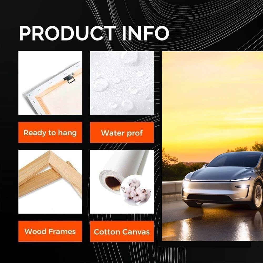 Sunset View of Tesla Model Y - Elegance Meets Innovation - EnjoyStore