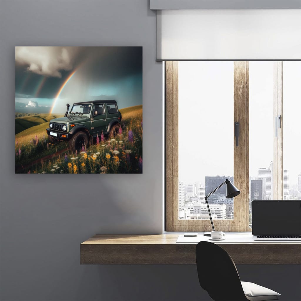 Suzuki Jimny Cloudy Weath Wall Art