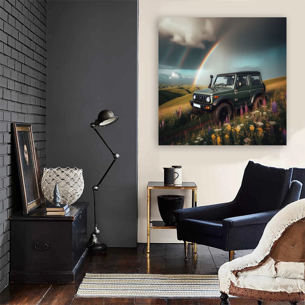 Suzuki Jimny Cloudy Weath Wall Art