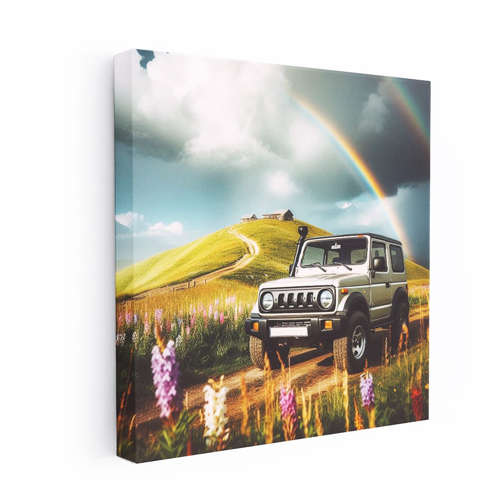 Suzuki Jimny Cloudy Weather Wall Art