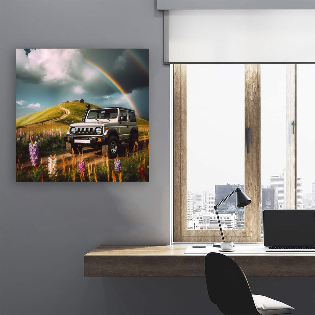 Suzuki Jimny Cloudy Weather Wall Art