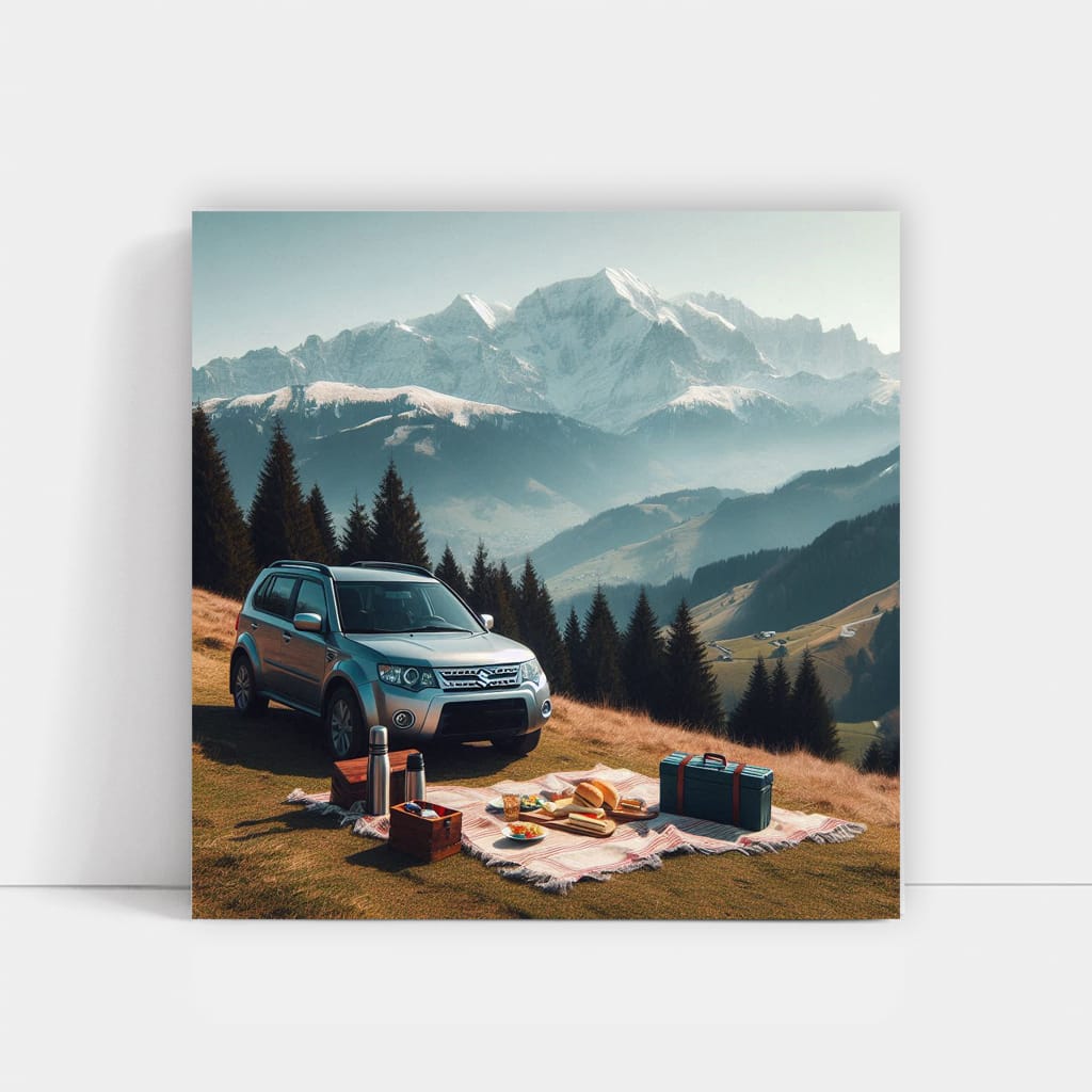 Suzuki Vitara on Mountain - Adventure Ready SUV