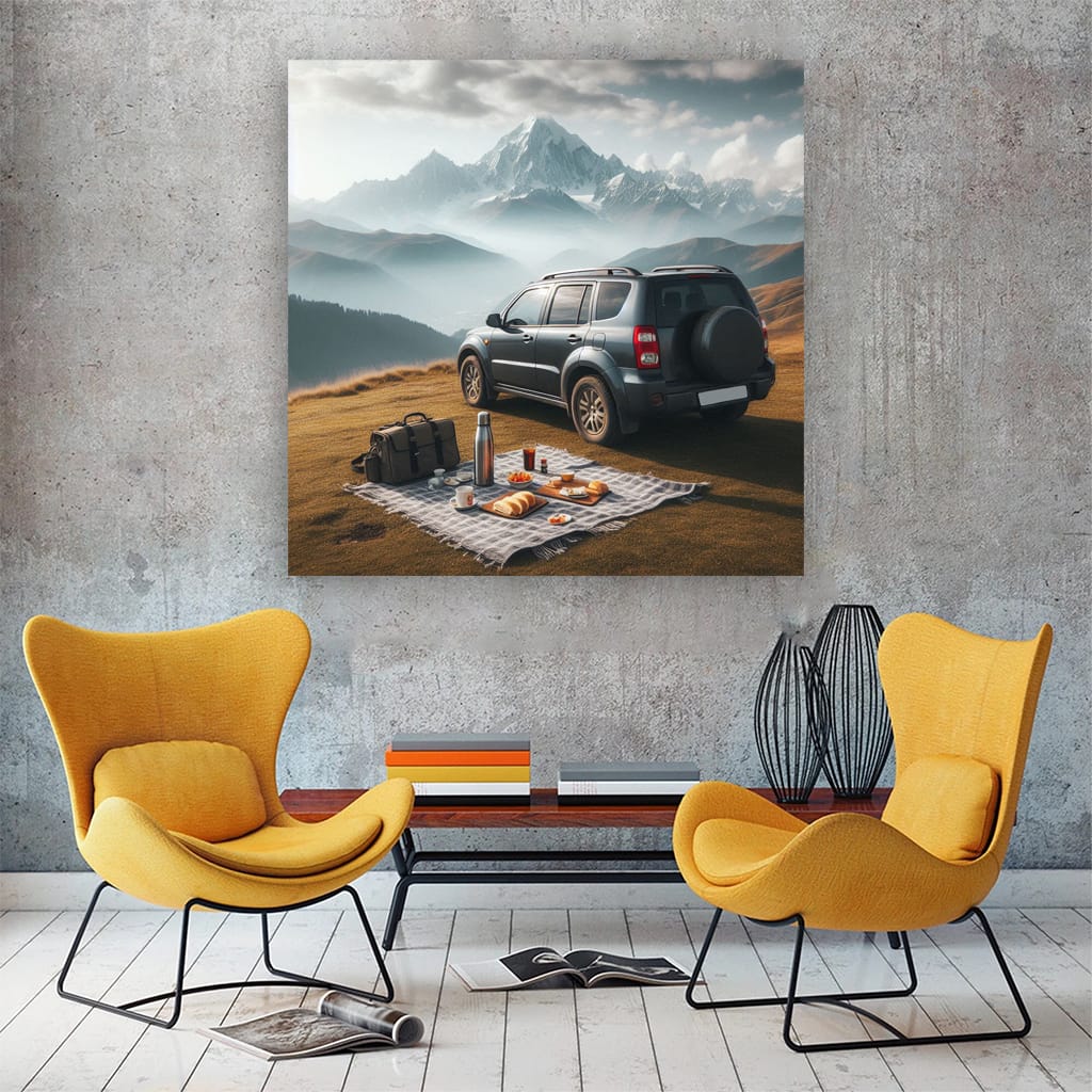 Suzuki Vitara Mountain Wall Art