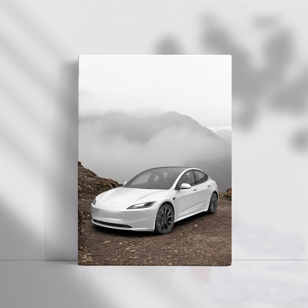 Tesla Model 3 atop Mountain - Power Meets Adventure - EnjoyStore