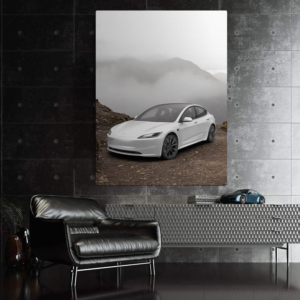 Tesla Model 3 atop Mountain - Power Meets Adventure - EnjoyStore