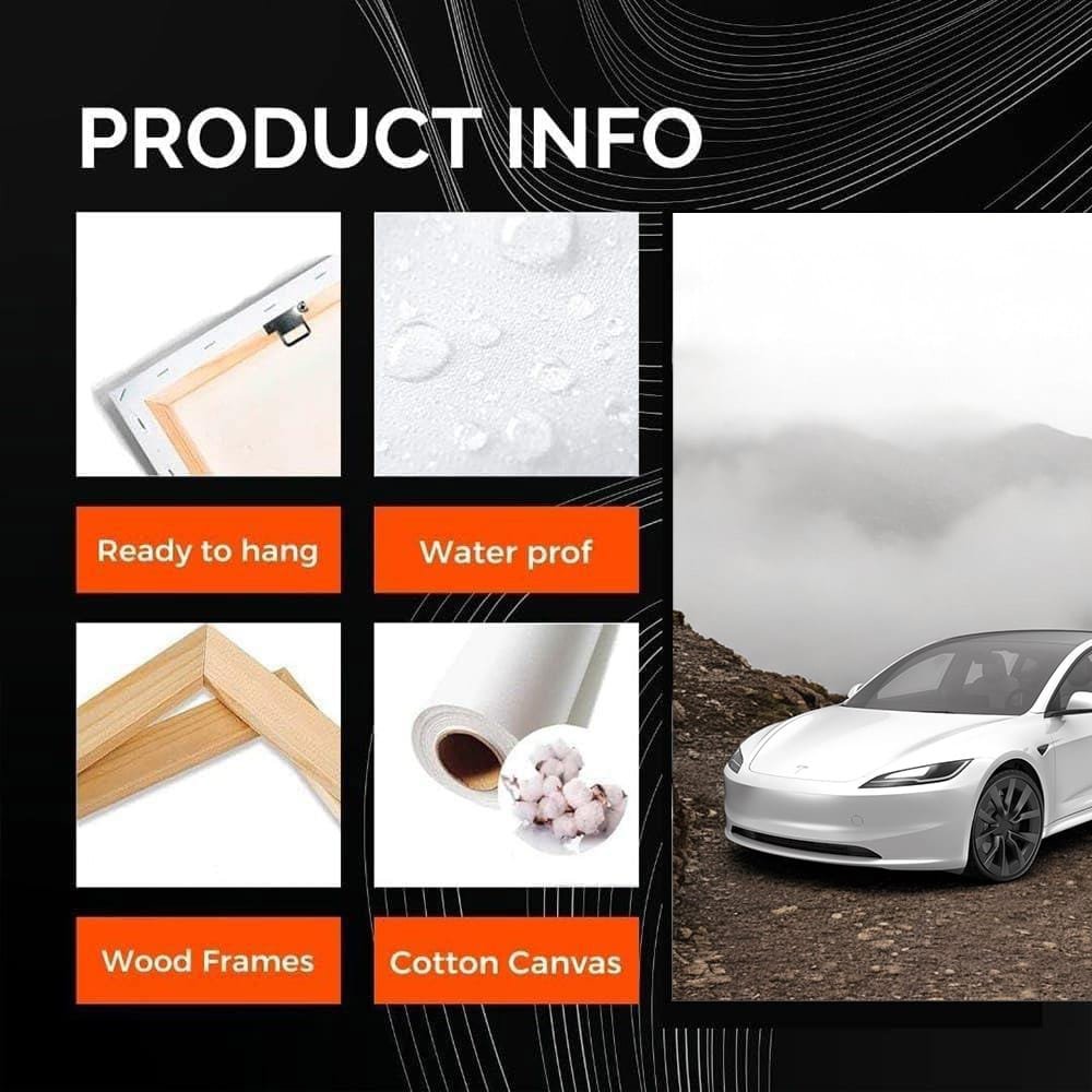 Tesla Model 3 atop Mountain - Power Meets Adventure - EnjoyStore