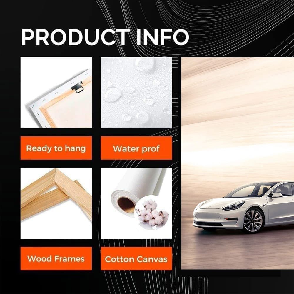 Tesla Model 3 Parked - Sleek, Innovative, Electric Drive - EnjoyStore