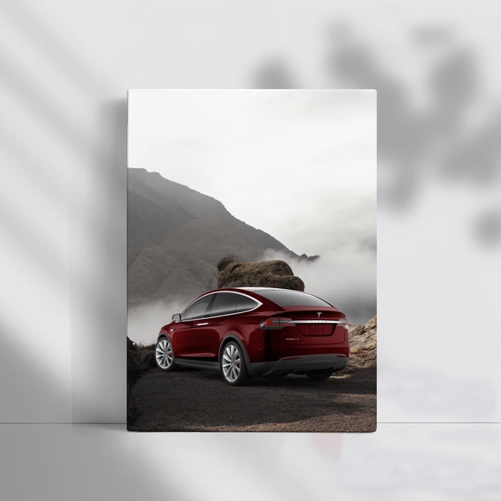 Tesla Model X Exploring Mountain Roads - Bold Adventure - EnjoyStore
