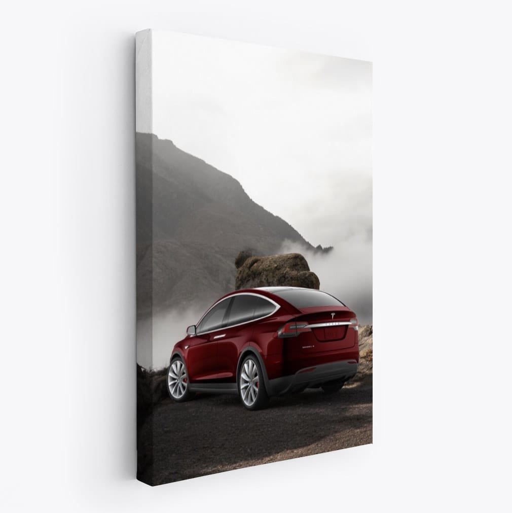 Tesla Model X Exploring Mountain Roads - Bold Adventure - EnjoyStore