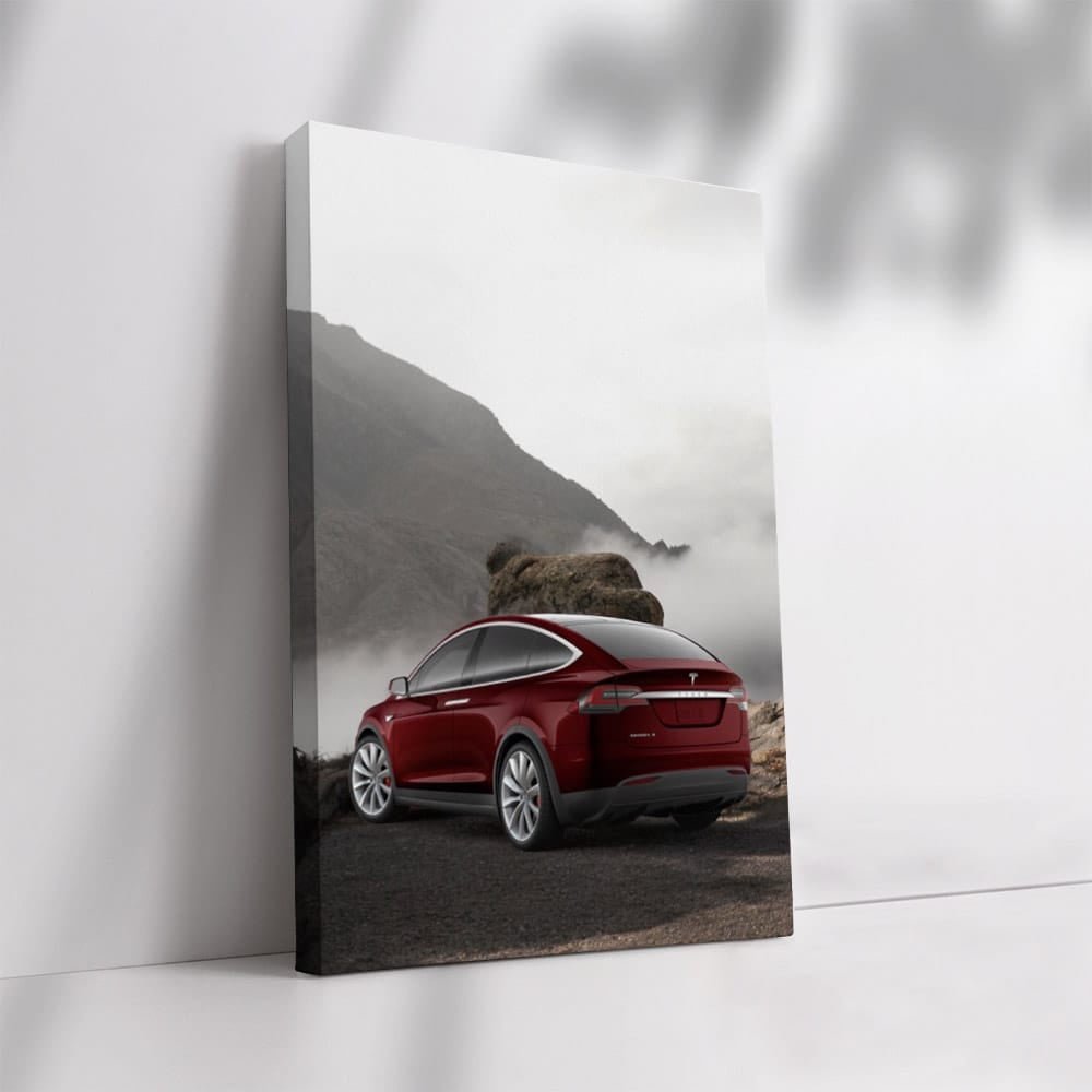Tesla Model X Exploring Mountain Roads - Bold Adventure - EnjoyStore