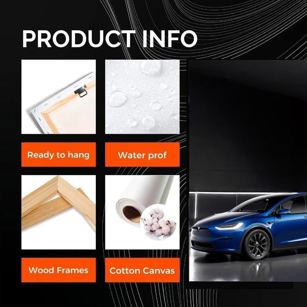 Tesla Model X in Garage - Futuristic Electric Luxury - EnjoyStore