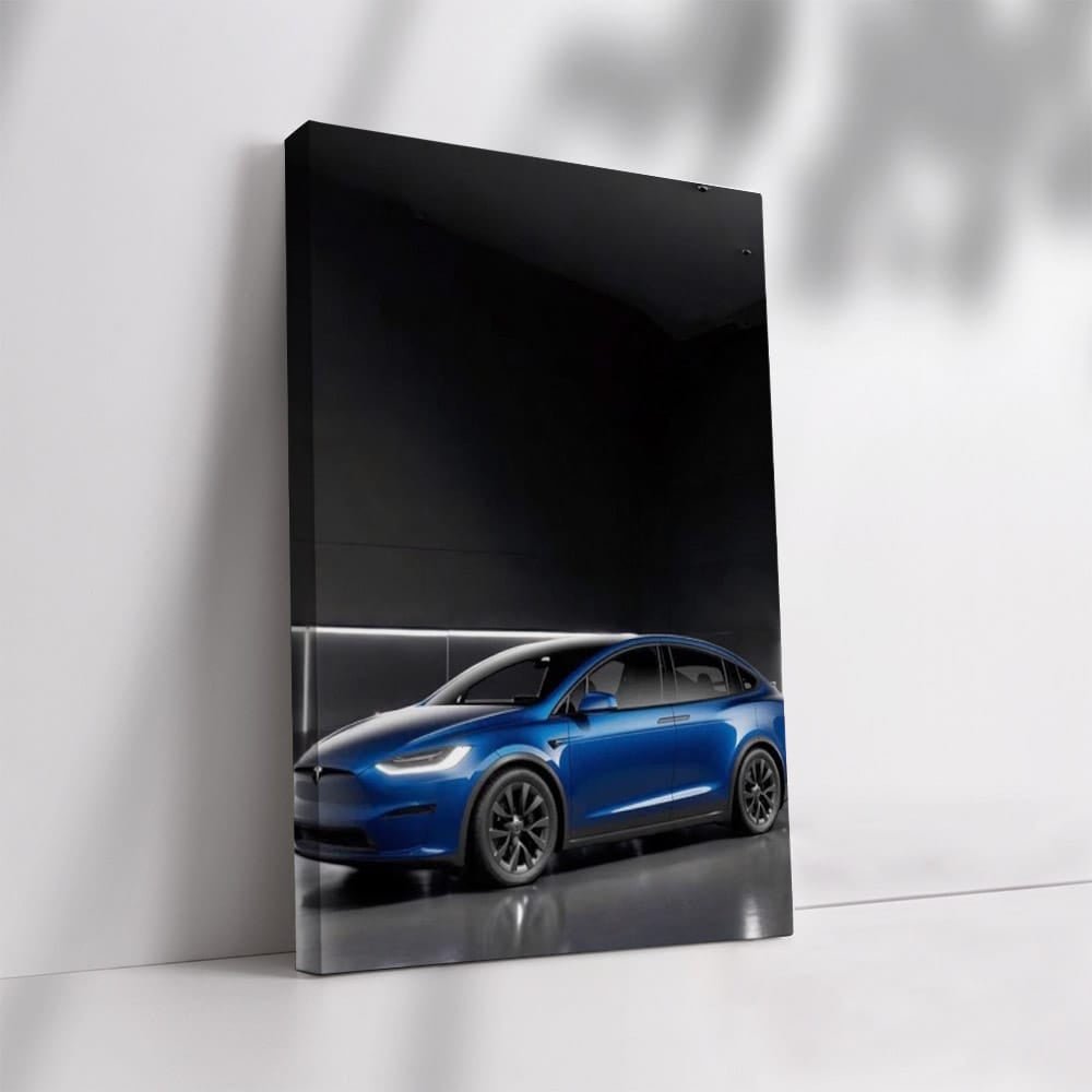 Tesla Model X in Garage - Futuristic Electric Luxury - EnjoyStore