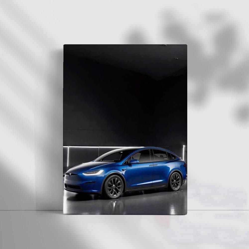Tesla Model X in Garage - Futuristic Electric Luxury - EnjoyStore