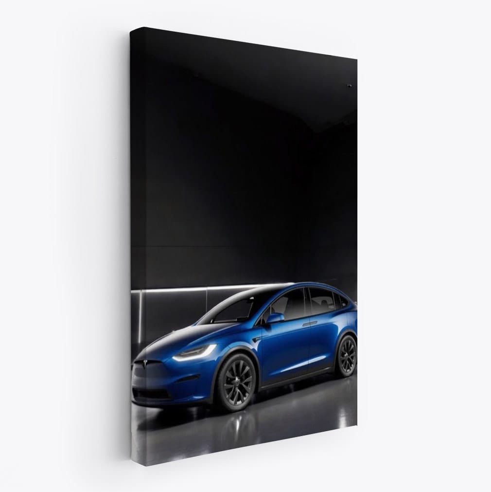 Tesla Model X in Garage - Futuristic Electric Luxury - EnjoyStore