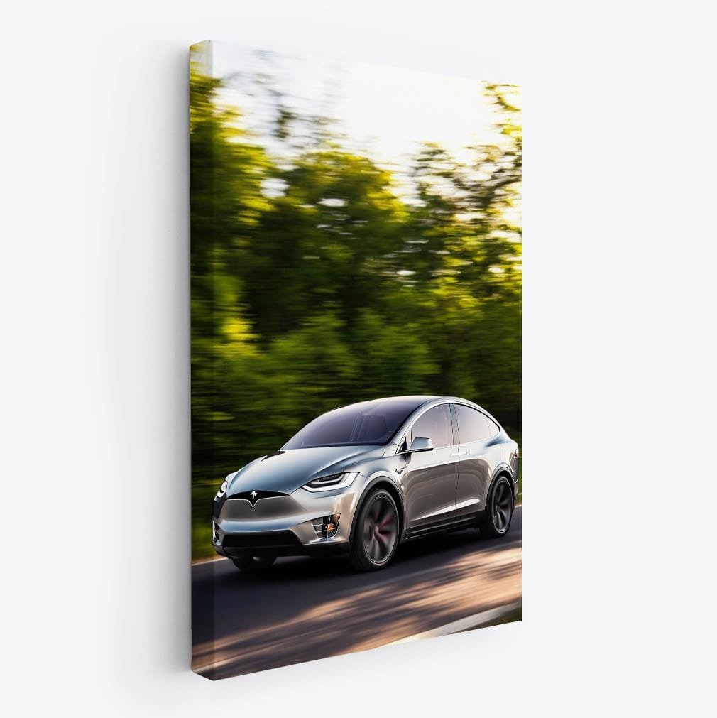 Tesla Model X in Lush Forest - Ultimate Electric SUV - EnjoyStore