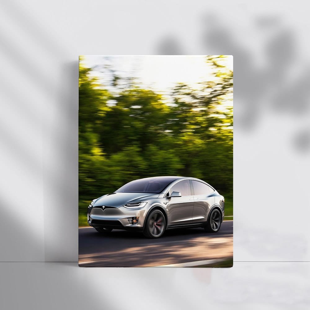 Tesla Model X in Lush Forest - Ultimate Electric SUV - EnjoyStore