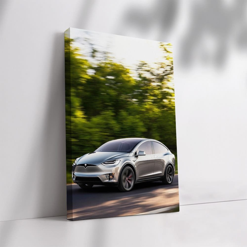 Tesla Model X in Lush Forest - Ultimate Electric SUV - EnjoyStore