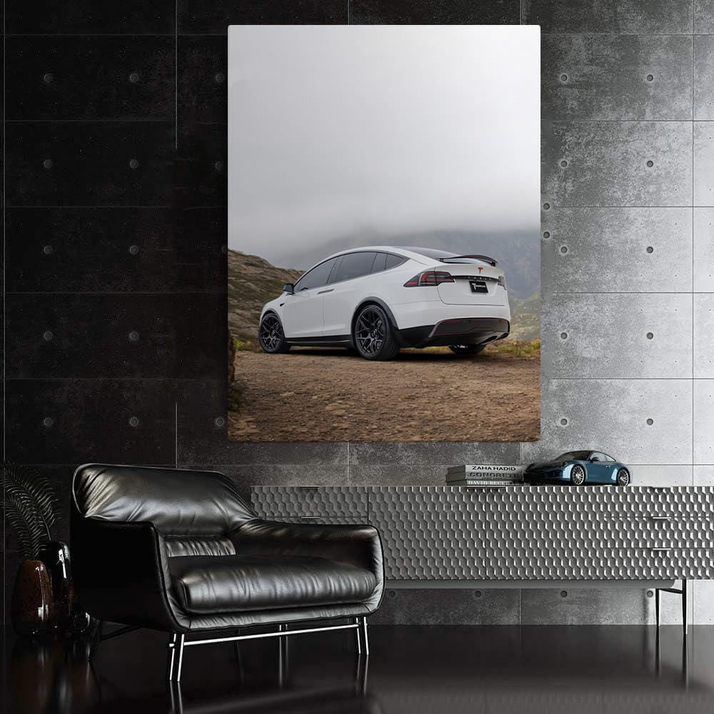 Tesla Model X in Mountain Landscape - Electric Adventure - EnjoyStore