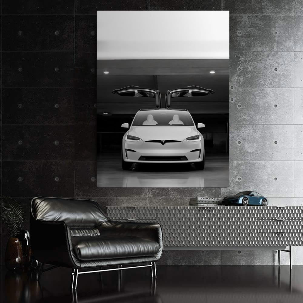 Tesla Model X Parked Elegantly - Future of Electric SUVs - EnjoyStore