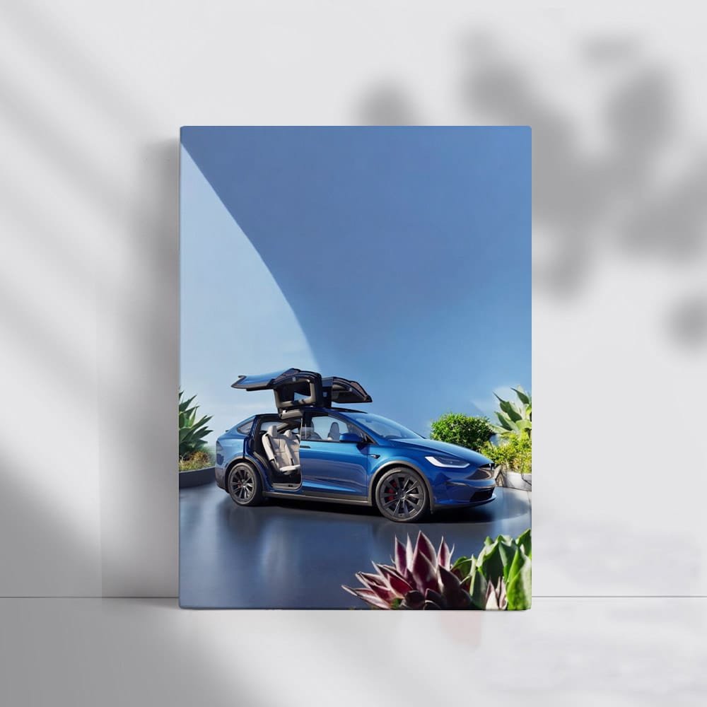 Tesla Model X Parked - Futuristic Elegance on Display - EnjoyStore