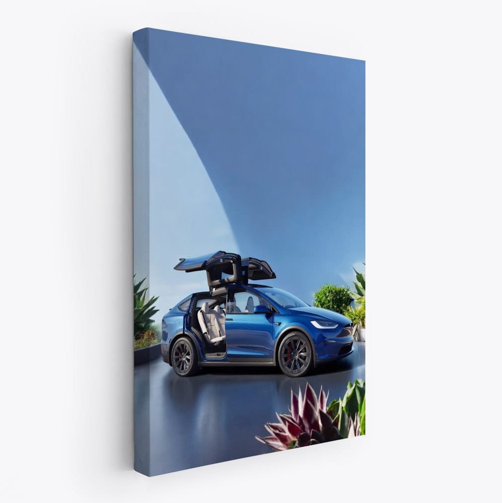 Tesla Model X Parked - Futuristic Elegance on Display - EnjoyStore