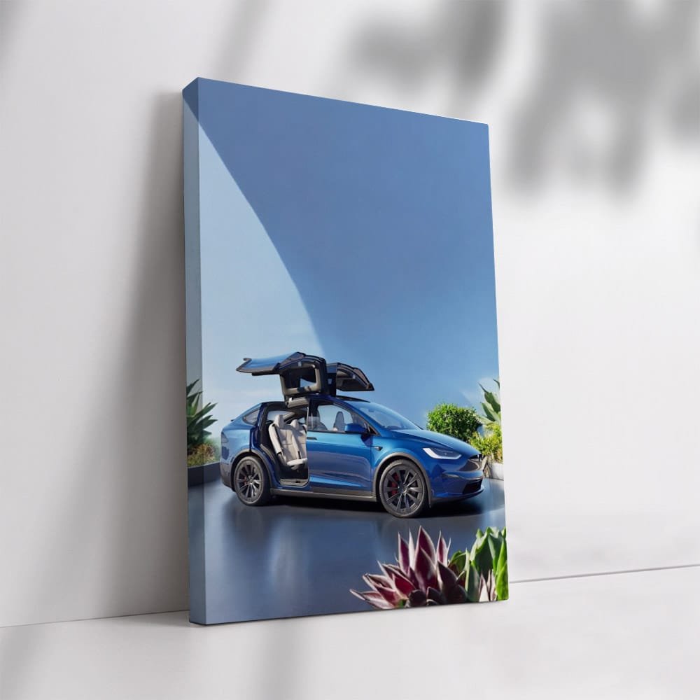 Tesla Model X Parked - Futuristic Elegance on Display - EnjoyStore