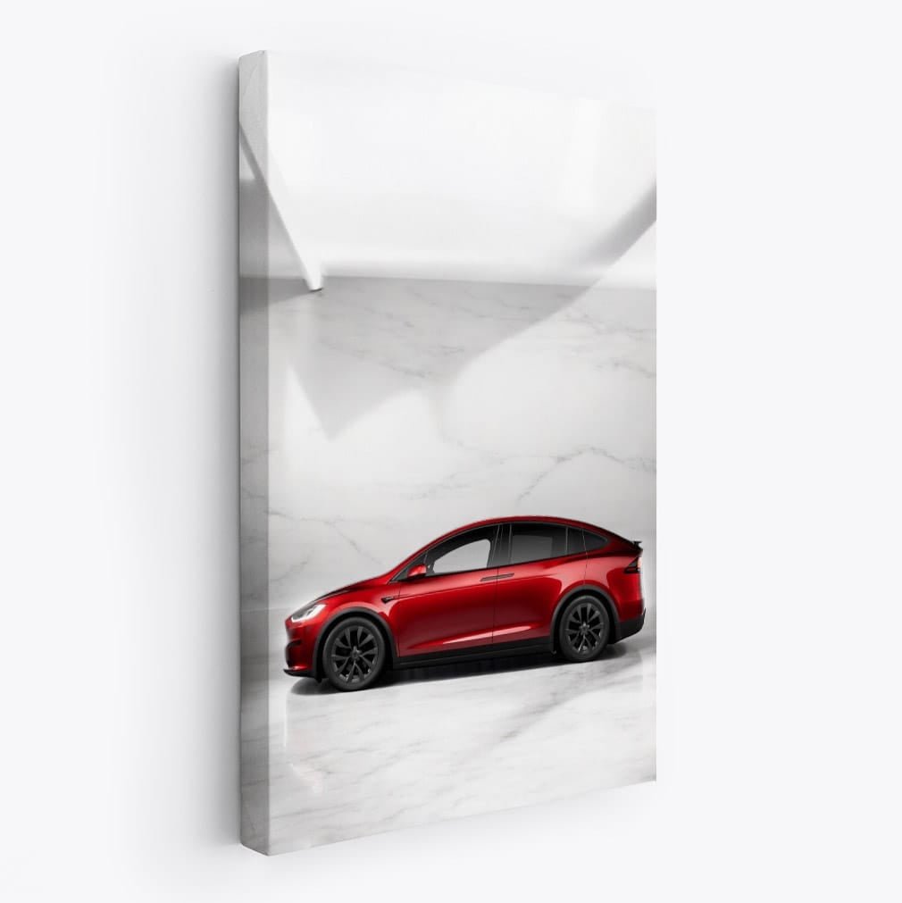 Tesla Model X Parked on Marble - Sleek and Modern Design - EnjoyStore