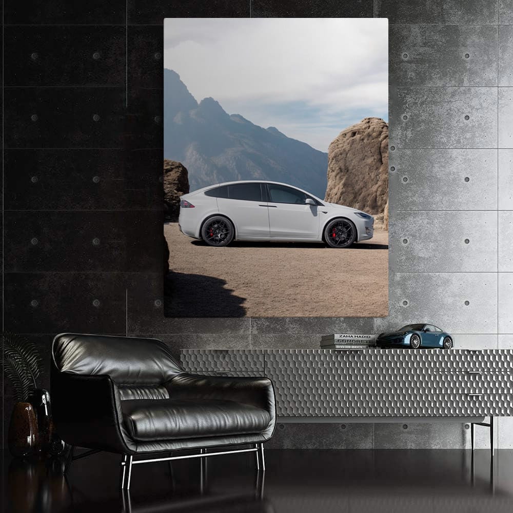 Tesla Model X Reaching Mountain Summit - Electrifying Power - EnjoyStore
