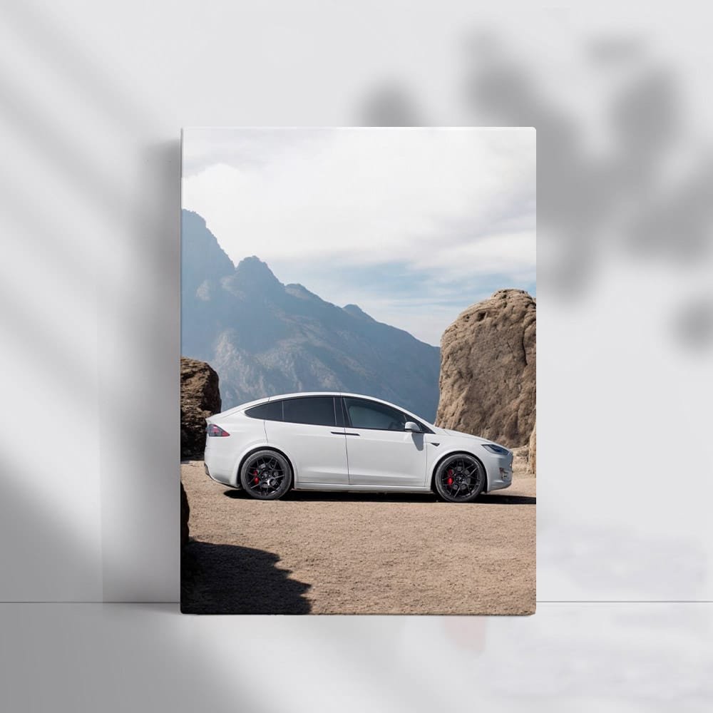 Tesla Model X Reaching Mountain Summit - Electrifying Power - EnjoyStore