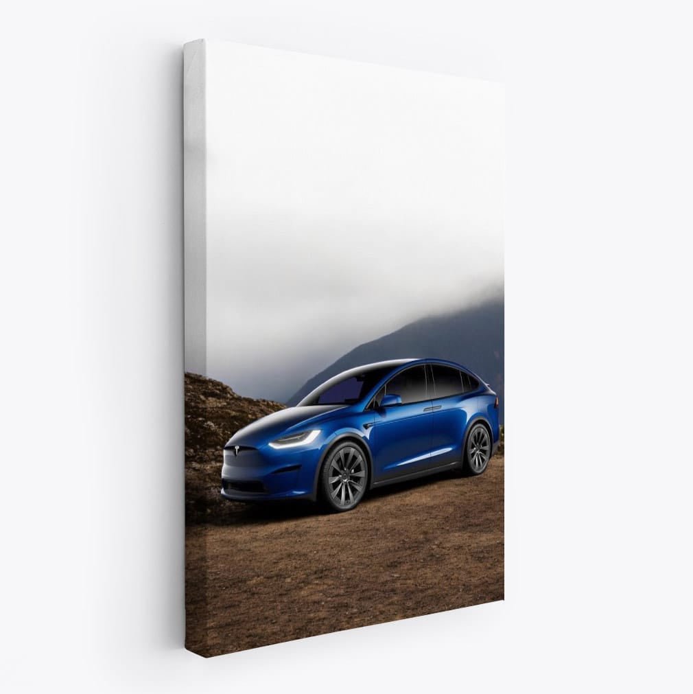 Tesla Model X with Majestic Mountains - Power Meets Elegance - EnjoyStore