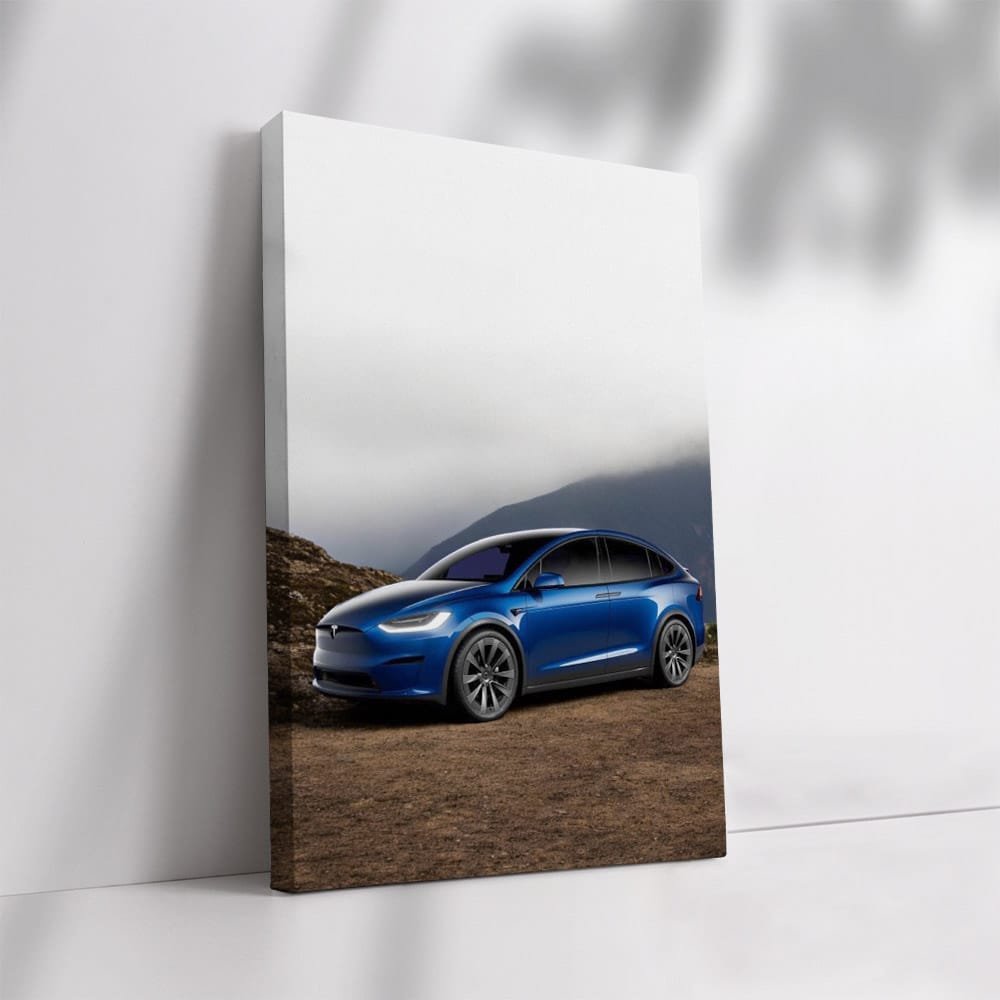 Tesla Model X with Majestic Mountains - Power Meets Elegance - EnjoyStore
