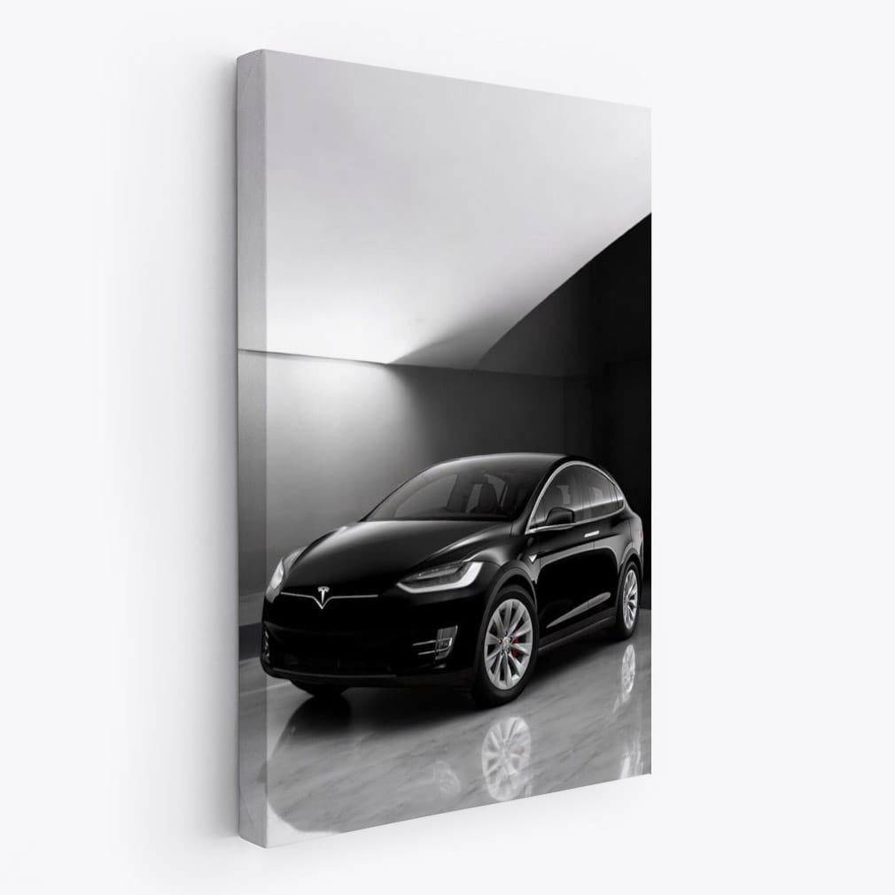Tesla Model X with Marble Backdrop - Elegance in Motion - EnjoyStore