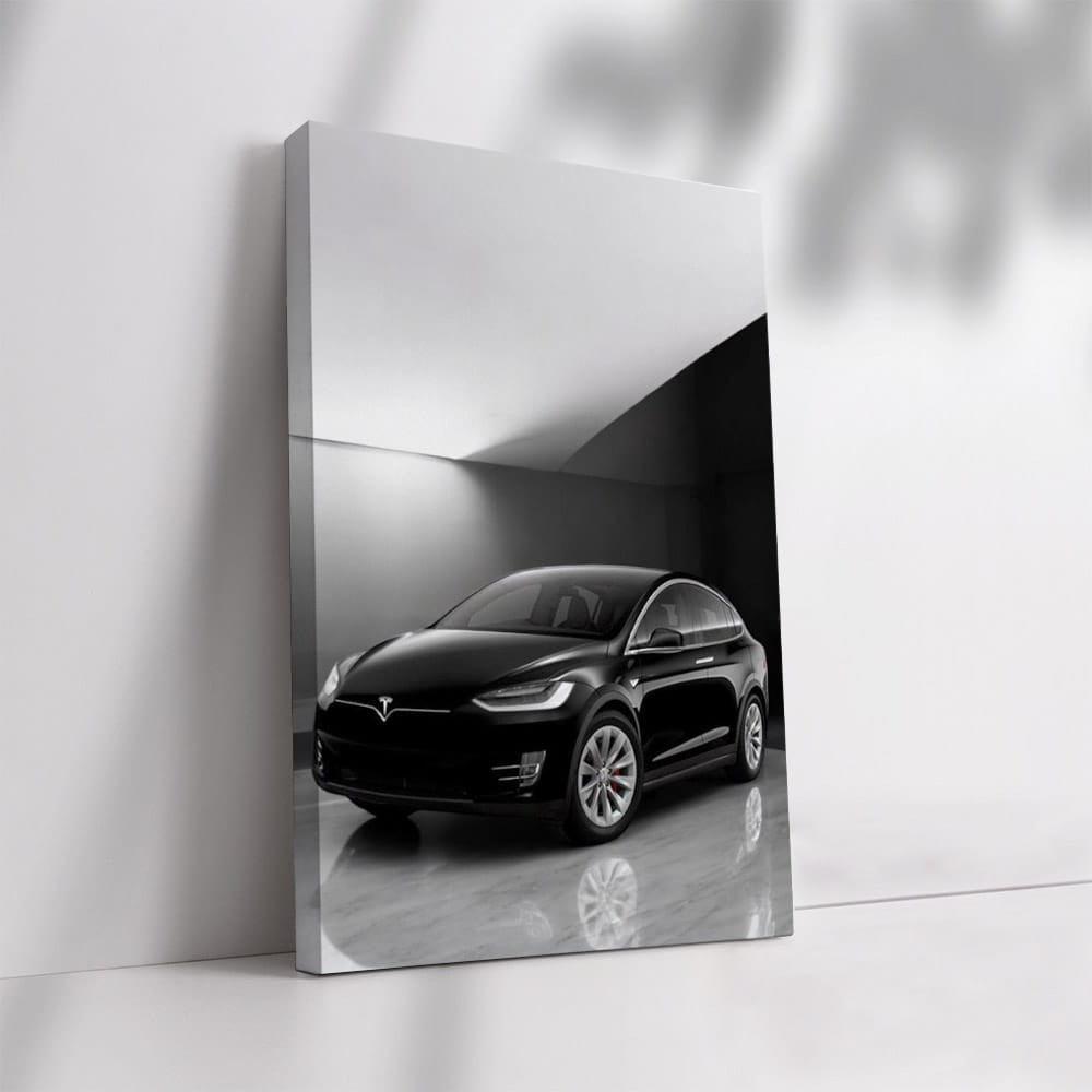 Tesla Model X with Marble Backdrop - Elegance in Motion - EnjoyStore