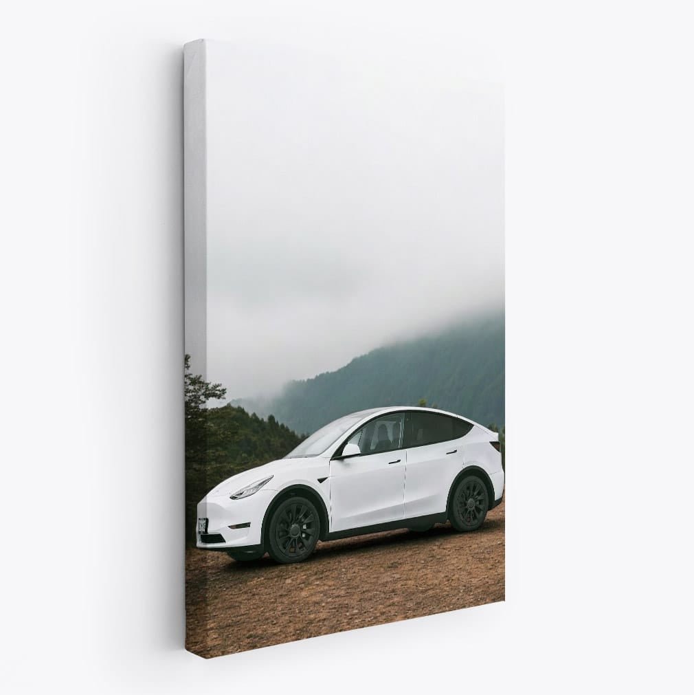 Tesla Model Y Exploring Mountain Peaks - Adventure Awaits - EnjoyStore